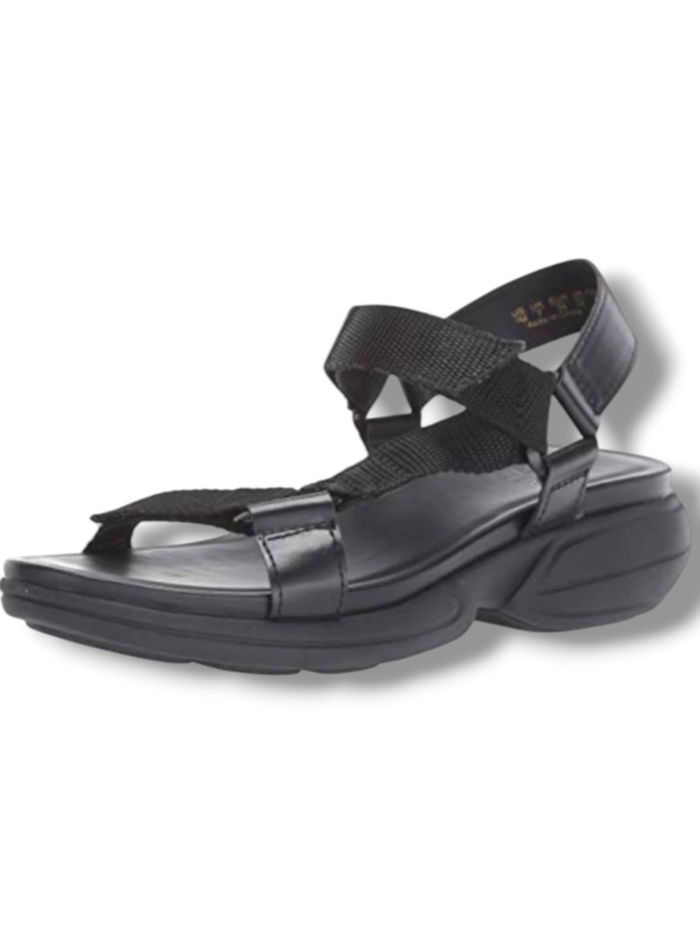 Naturalizer Febe Black Sport Sandals | Size 10 | Adjustable Velcro Straps